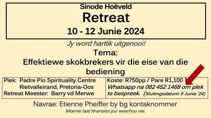 Predikante retreat